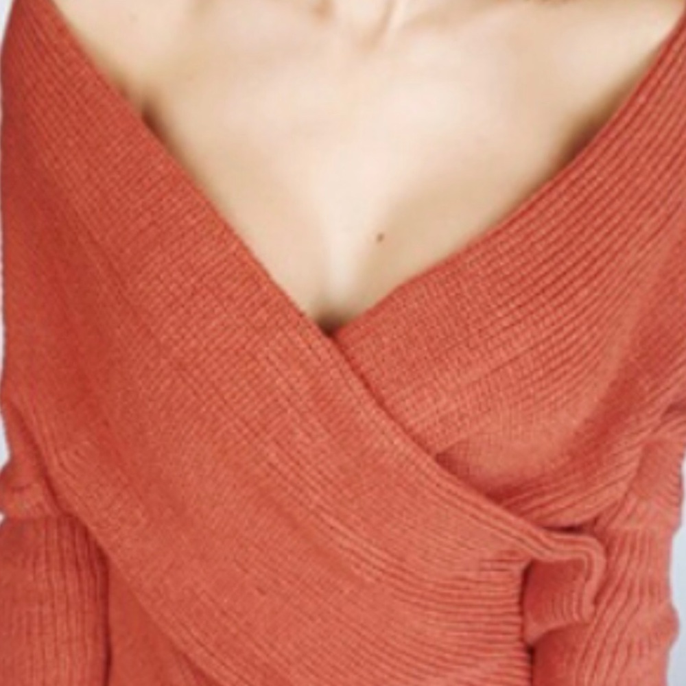 ✨HP!✨🍁Chunky Knit Wrap Sweater Dress🍁 - Picture 6 of 7